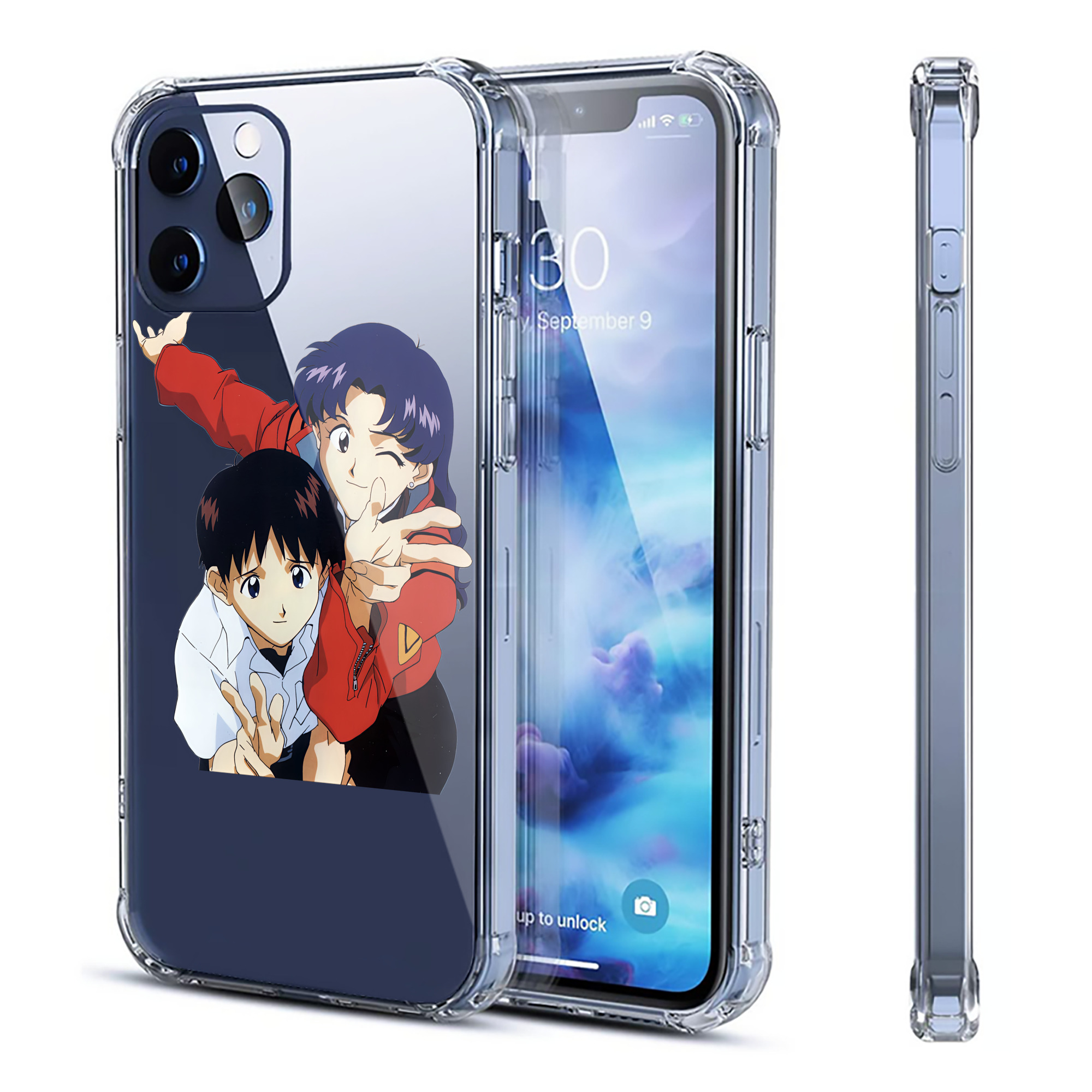 （画像用） EVA 新世紀エヴァンゲリオン 【iPhone 12シリーズ対応】透明スマホケース（クリアソフトケース）